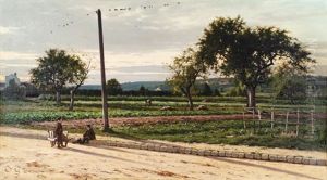 Rencontre Au Bord De La Route by Charles-Jean Georget