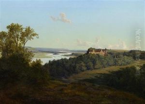 Ansicht Auf Schloss Scharfenberg Bei Meissen Ansicht Auf Schloss Scharfenberg Bei Meissen