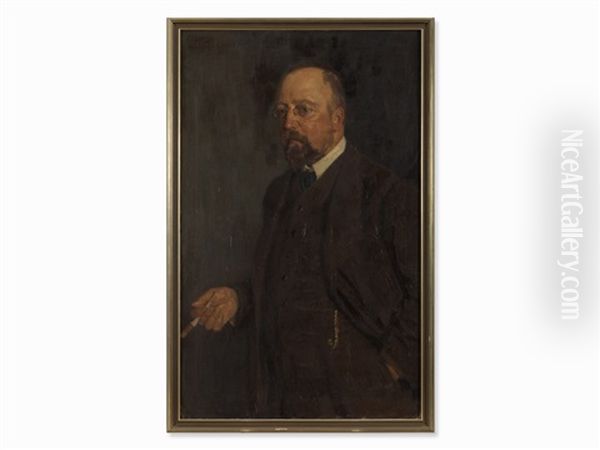 Portrait Publisher Durr With Cigar - view 1