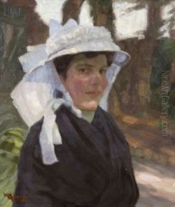 Junge Frau Mit Ruschenhut by Walter Georgi