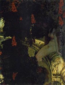 Akt Unter Einer Kastanie Sitzend by Walter Georgi