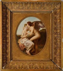 Atelier Du Psyche Et L"amour by Francois Pascal Simon Gerard
