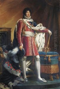 Portrait Of Joachim Napoleon Murat, King Of Naples And Of The Two Sicilies by Francois Pascal Simon Gerard