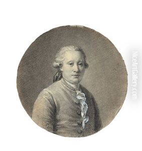 Portrait De Jean Simon Gerard Et Portrait De Claire Mattei by Francois Pascal Simon Gerard
