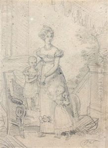 Portrait De Marie-caroline De Bourbon-sicile by Francois Pascal Simon Gerard