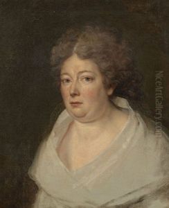 Portrait De Madame Gerard, Nee Mattei, Mere De L'artiste by Francois Pascal Simon Gerard