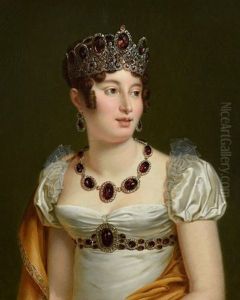 Portrait De Caroline Murat by Francois Pascal Simon Gerard