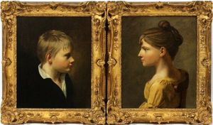 Young Boy And Young Girl by Francois Pascal Simon Gerard