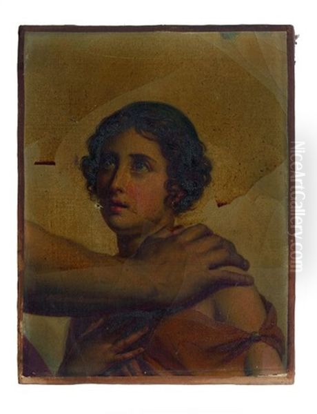La Fille Du Berger Glaucus, Fragment De L'"homere" Peint En 1814 - view 1