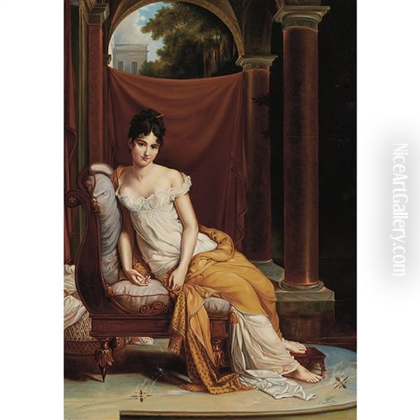 Portrait Of Juliette Recamier - view 1