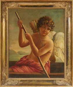 Cupidon Dans Une Barque by Francois Pascal Simon Gerard