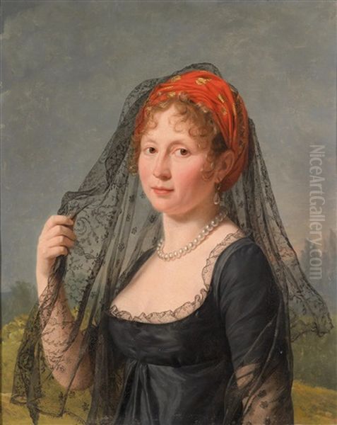 Bildnis Einer Schwarzgekleideten Dame - view 1