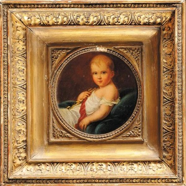 Ecole De Portrait Du Roi De Rome Avec Le Grand Cordon De La Legion D'honneur - view 1