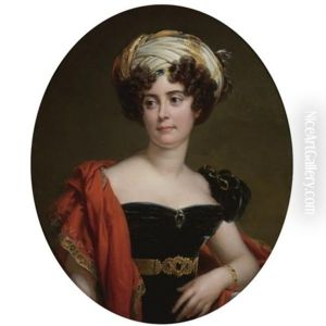 Portrait Of Blanche-josephine Le Bascle D'argenteuil, Duchesse De Maille by Francois Pascal Simon Gerard