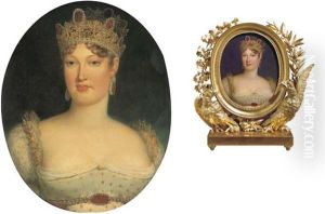 Portrait De L'imperatrice Marie-louise En Buste by Francois Pascal Simon Gerard