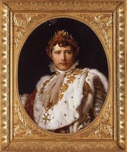 Portrait Of Napoleon I In His Imperial Robes by Francois Pascal Simon Gerard