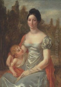 Portrait De Madame Lazare Hoche Et De Sa Fille (?) Portrait De Madame Lazare Hoche Et De Sa Fille (?)