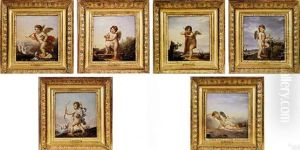 Allegoria Dell 'amore: Le Depart by Francois Pascal Simon Gerard
