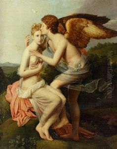 Cupid And Psyche by Francois Pascal Simon Gerard