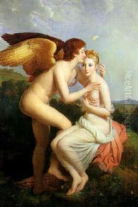 Cupid And Psyche by Francois Pascal Simon Gerard