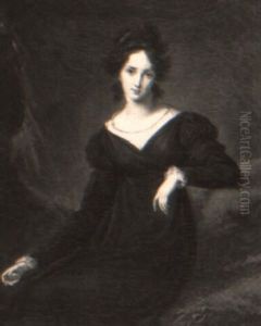 Woman In A Blue Dress by Francois Pascal Simon Gerard