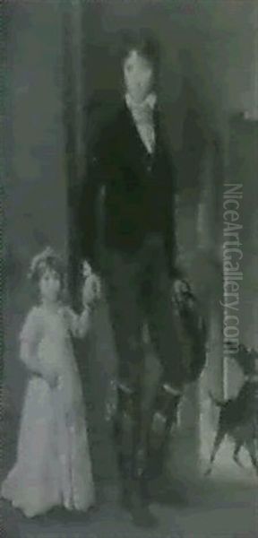 Portrait Du Peintre Isabey Et De Sa Fille - view 1