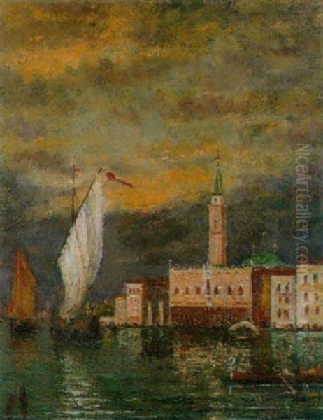 Segelboote Und Gondeln In Der Lagune Von Venedig - view 1