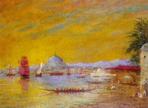 Caique Sur Le Bosphore by Henry Gerard