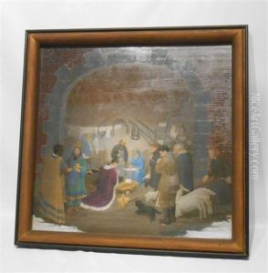 Adoration Des Mages Et Des Bergers by Joseph Gerard