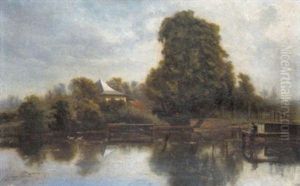 Lijnvisser Bij De Sluis