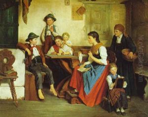 Die Lesestunde by Theodore Gerard