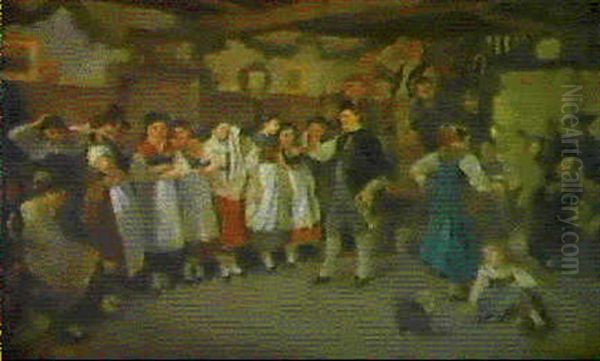 Auf Das Wohl Des Jungen Brautpaares (in Einem...landgasthaus Haben Sich Dorfmusikanten Aufgestellt) - view 1