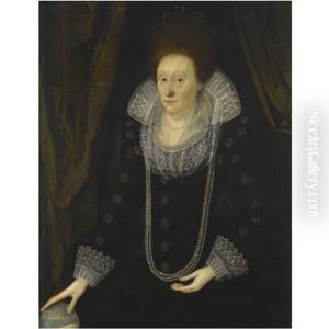 Portrait Of A Lady, Formerly Called Elizabeth I, Thought To Be Elizabeth Bess Of Hardwick, Countess Of Shrewsbury by Marcus Gerards the Younger