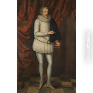 Portrait Of Sir George Savile, 1st Bt. by Marcus Gerards the Younger