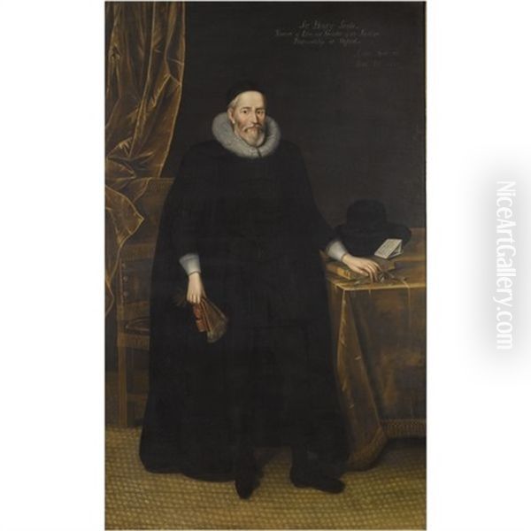Portrait Of Sir Henry Savile by Marcus Gerards the Younger