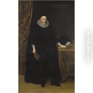 Portrait Of Sir Henry Savile by Marcus Gerards the Younger
