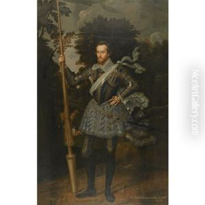 Portrait Of Sir James Scudamore, Dressed In Armour For The Accession Day Tilt