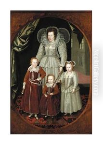 Portrait Of Anne, Lady Wentworth, And Her Children, Thomas, Jane And Henry Portrait Of Anne, Lady Wentworth, And Her Children, Thomas, Jane And Henry