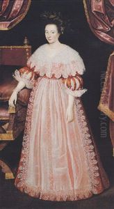 Portrait Of Lady Haddington by Marcus Gerards the Younger