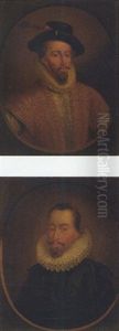 Portrait Of Sir Walter Raleigh by Marcus Gerards the Younger