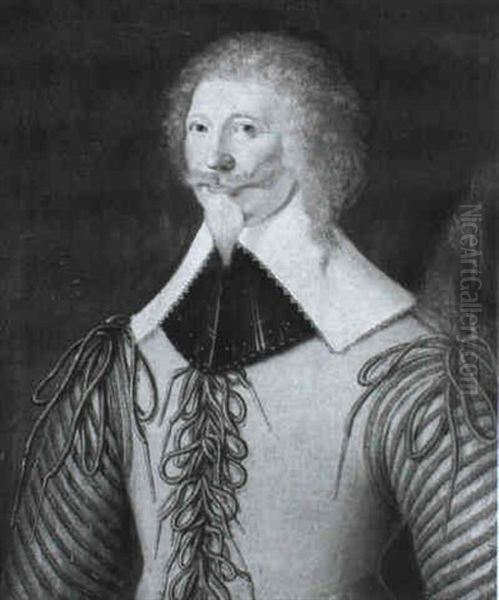 A Portrait Of A Gentleman Believed To Be Lord Clinton,      Half-length, Wearing A Yellow Doublet... - view 1