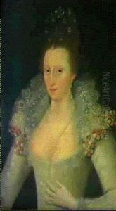 Bildnis Der Anna Von Danemark (1574-1619), Tochter Friedrichs Ii. Von Danemark... by Marcus Gerards the Younger