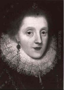 Portrait Of A Lady , Probably Mary Herbert, Countess Of     Pembroke by Marcus Gerards the Younger