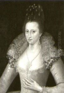 Portrait Of A Lady, Possibly Anne Of Denmark by Marcus Gerards the Younger