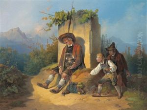 Rast Im Weingarten by August Gerasch