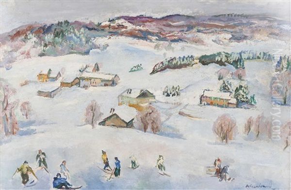 Ski-vergnugen In Franzosischer Voralpenlandschaft - view 1