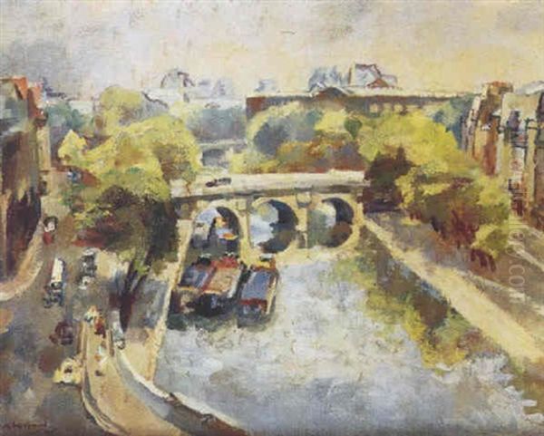 La Seine A Paris, Le Louvre - view 1