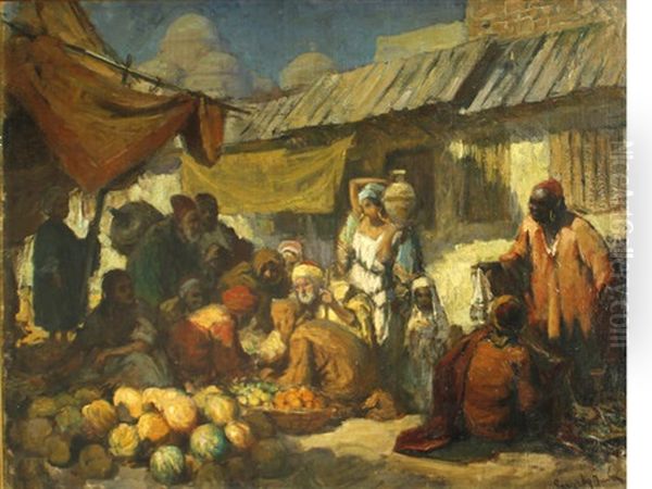 A Market In Tunis - view 1