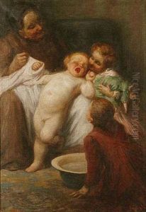 Before A Bath by Imre Gergely