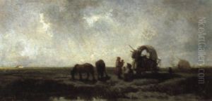 Rast In Der Pusta by Aloys (Alajos) Gerhardt